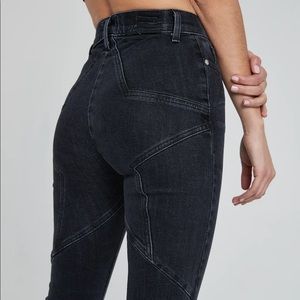 Revice faded black star butt jeans